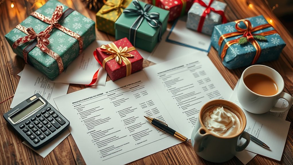 prioritize gifts and budget