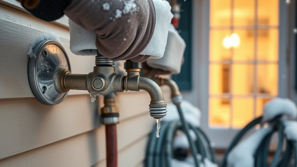 protect outdoor faucets pipes