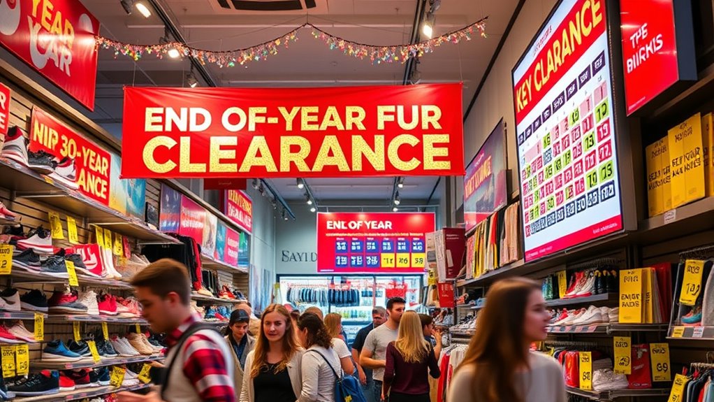 seasonal clearance sale periods