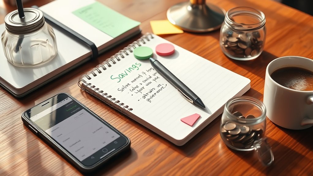 set practical savings goals