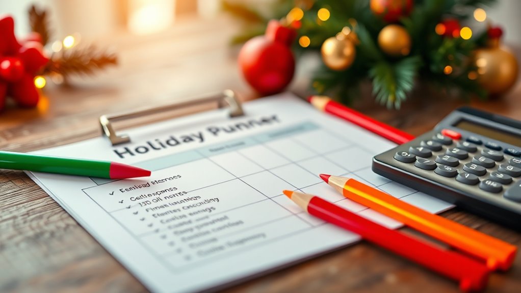 set realistic holiday budget