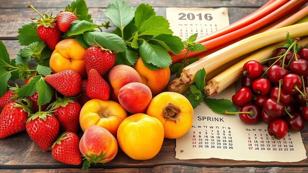 spring seasonal fruit selection