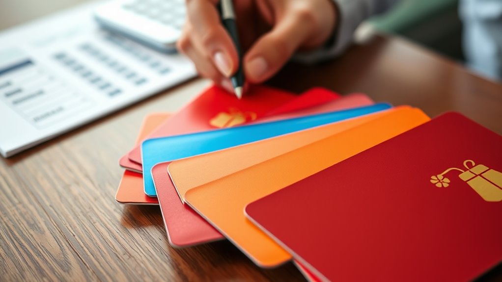 using gift cards to budget