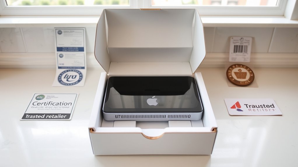 verify seller authenticity and certifications