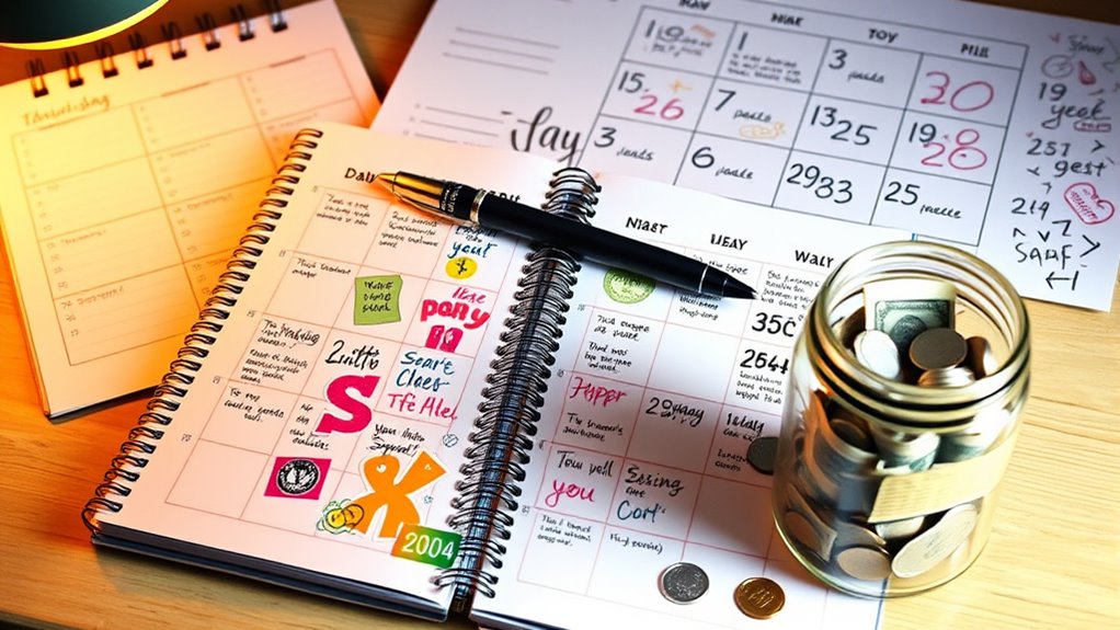 weekly savings goal tracking