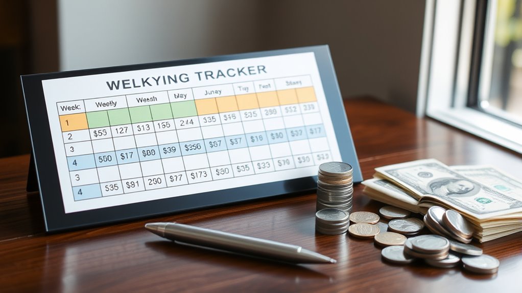 weekly savings tracking habits