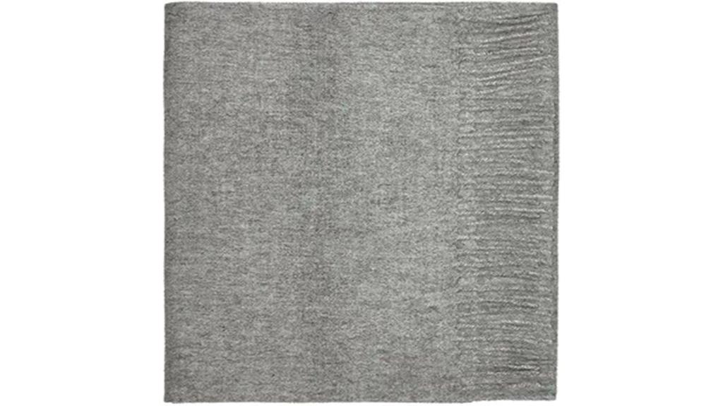 100 lambswool plain scarf