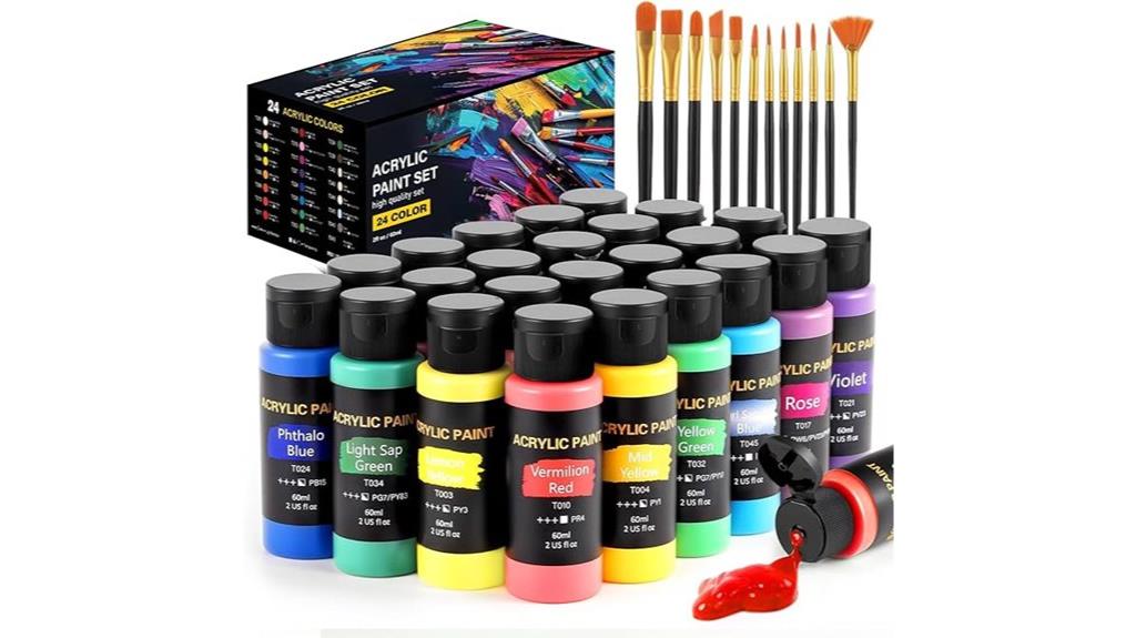 12 piece acrylic art set