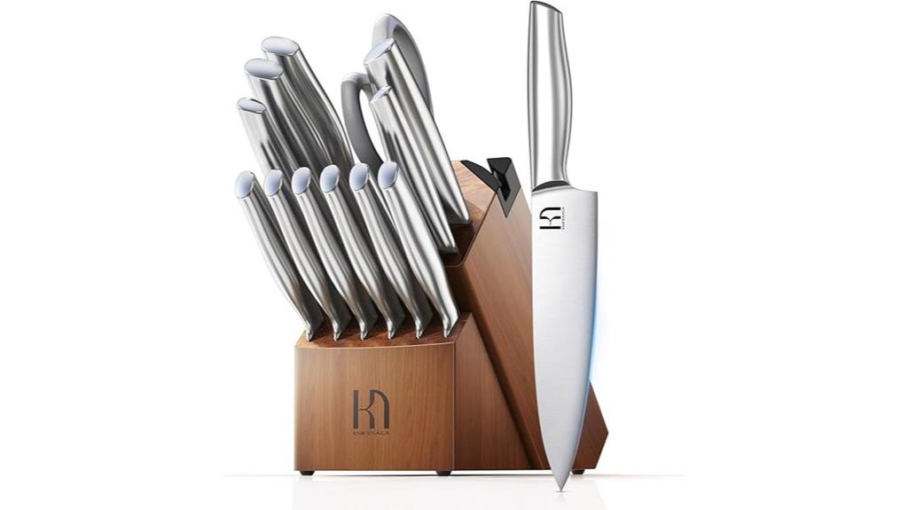 14 piece kitchen knife set