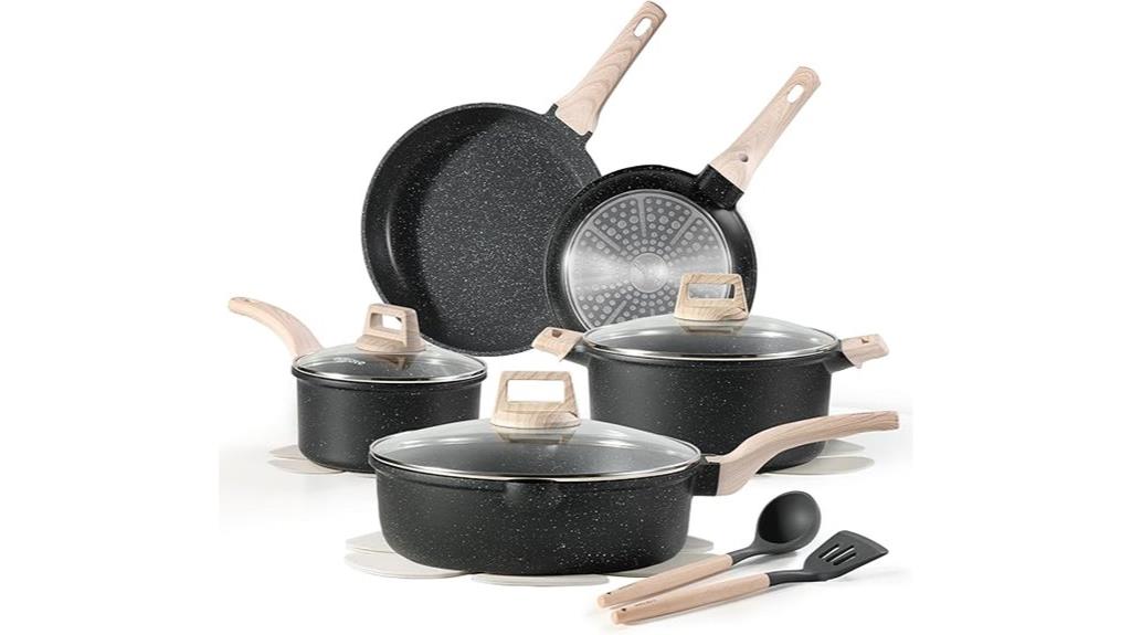 14 piece non stick cookware
