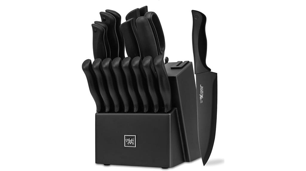 19 piece knife block set