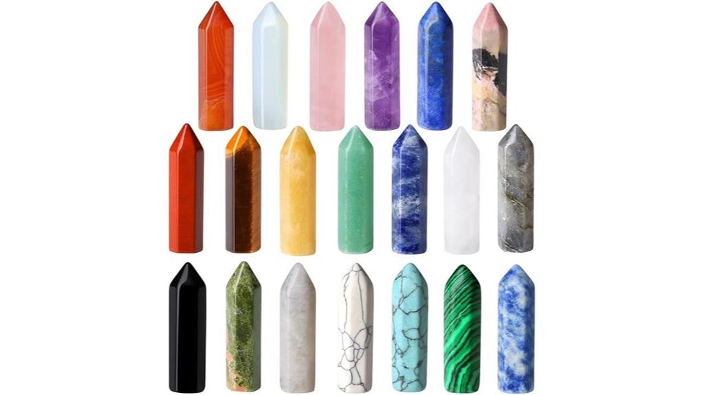 20 piece crystal healing set