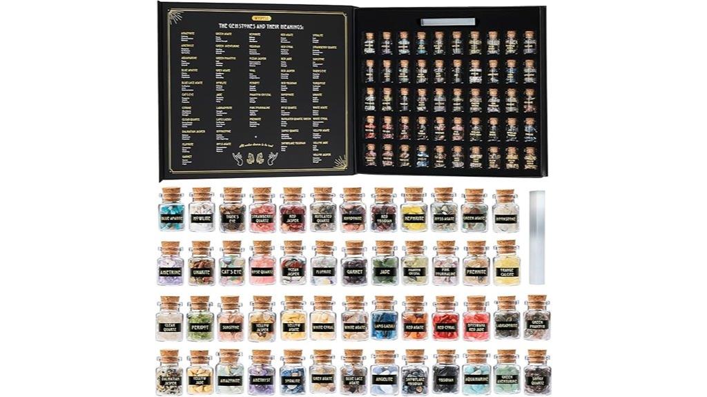 50pcs healing crystal set