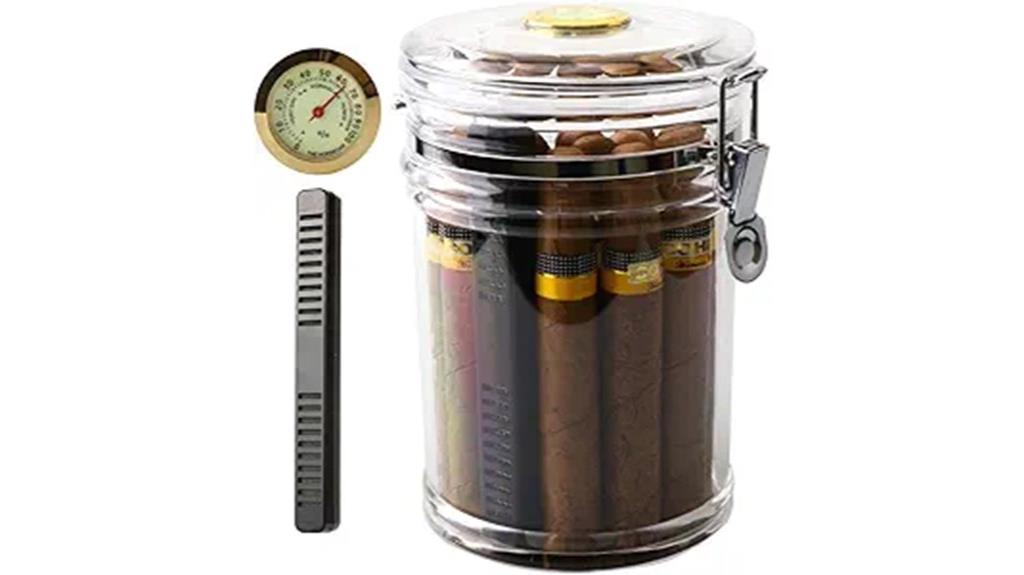 acrylic cigar storage jar
