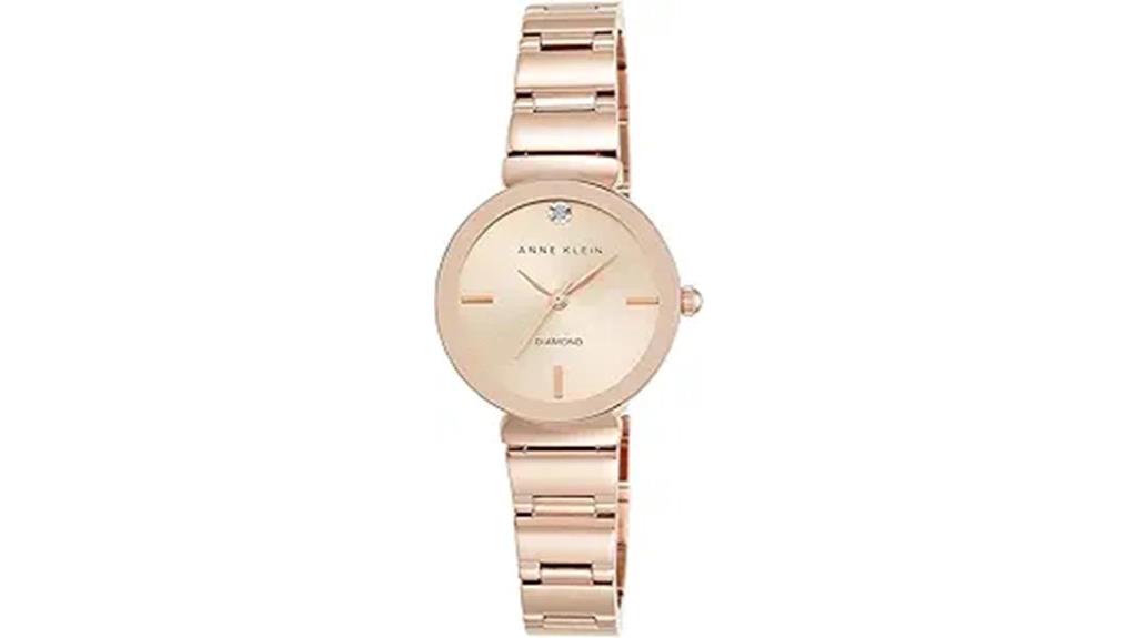anne klein diamond bracelet watch