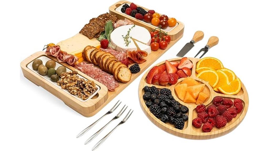 bamboo cheese serving tray