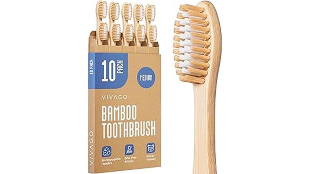 bamboo toothbrushes medium bristles