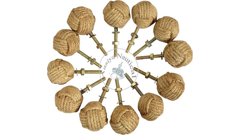 beach jute rope knob