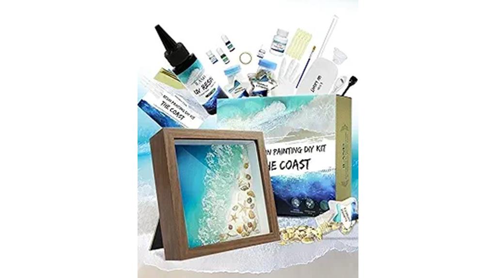 beach ocean resin craft
