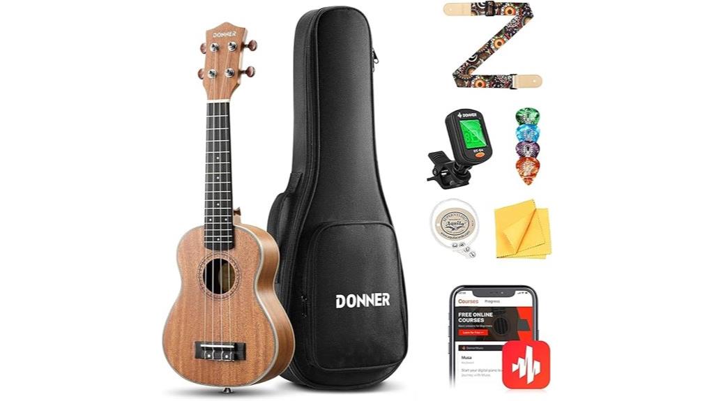 beginner 23 inch ukulele kit