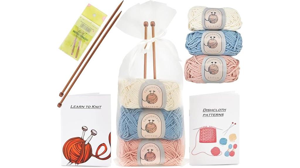 beginner s knitting kit set