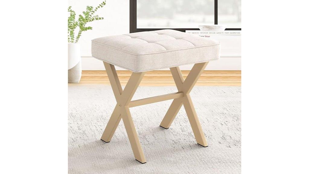 blue bona square stool