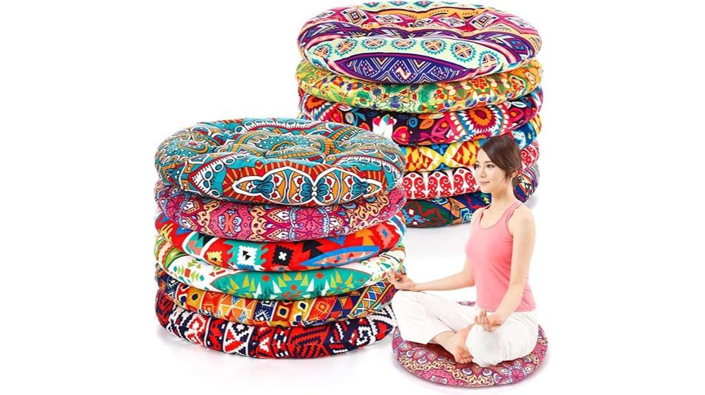 bohemian floor cushion set