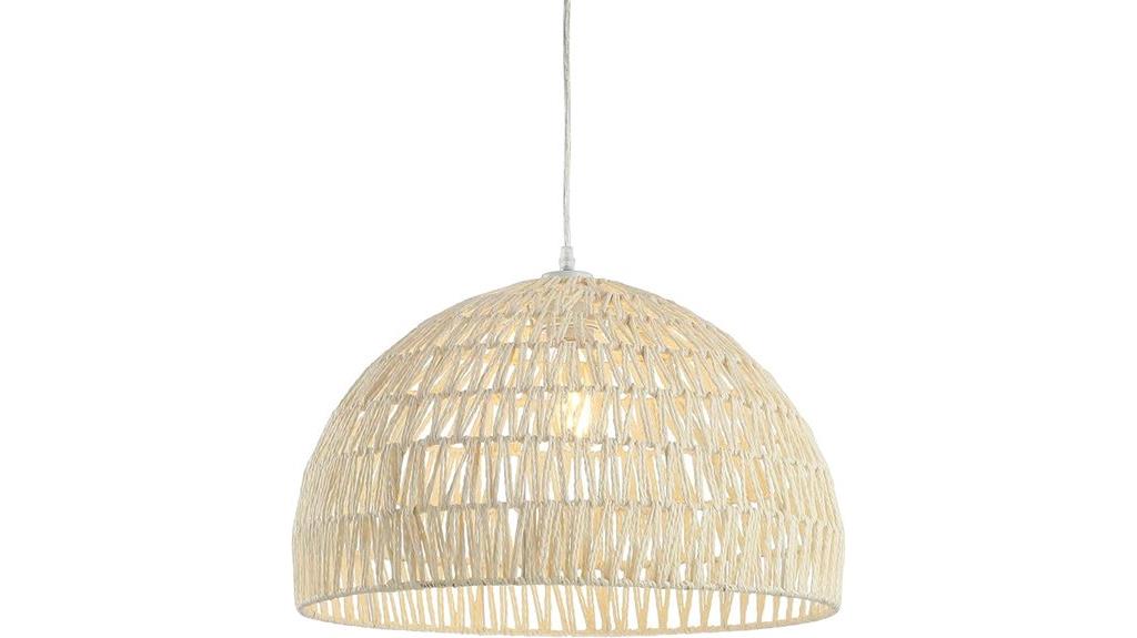bohemian rattan pendant light