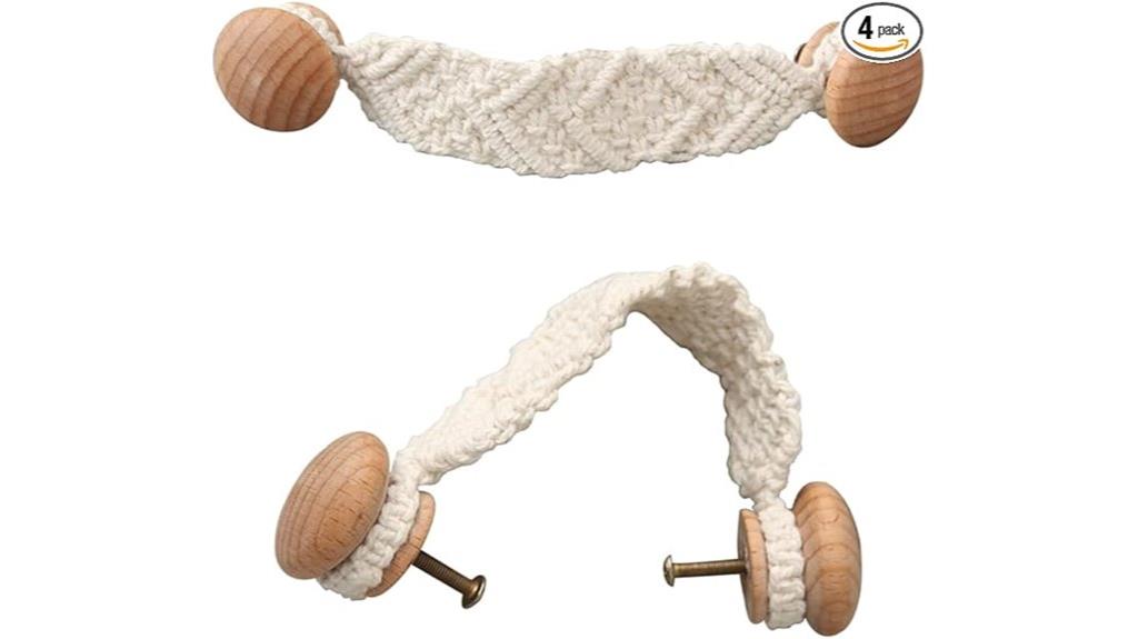 bohemian rope knob set
