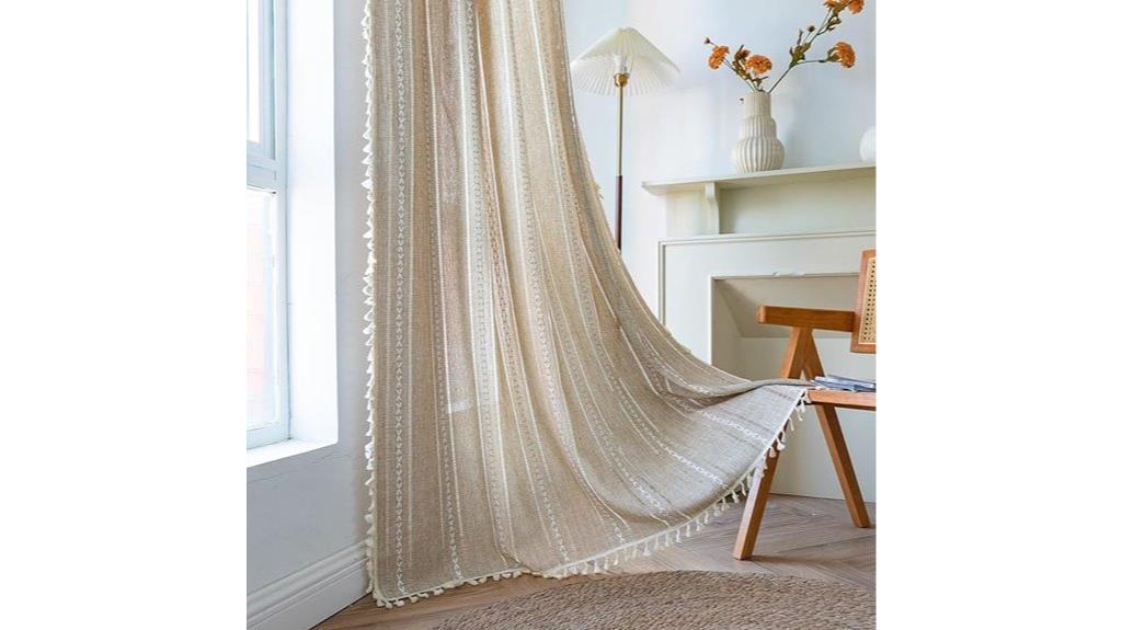 boho bedroom curtain style