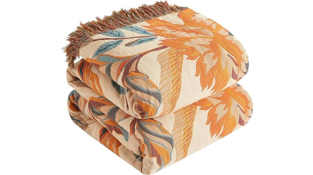 boho cotton couch blanket