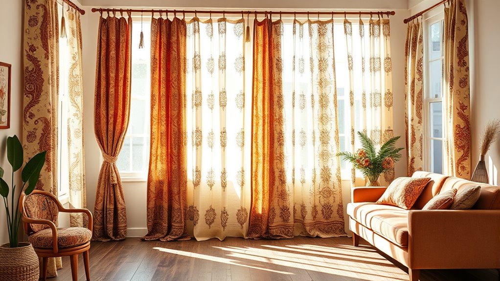 boho curtain panel ideas