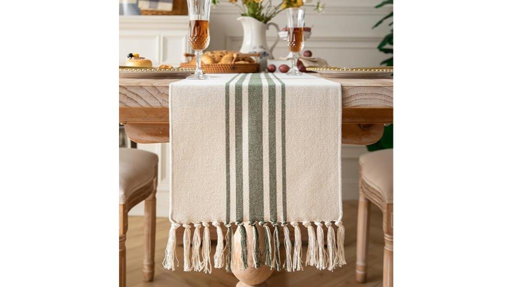 boho farmhouse table runner