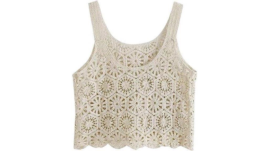 boho floral cropped tank