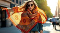 boho printed scarves 2025