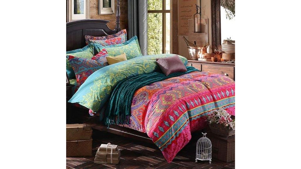 boho queen microfiber bedding