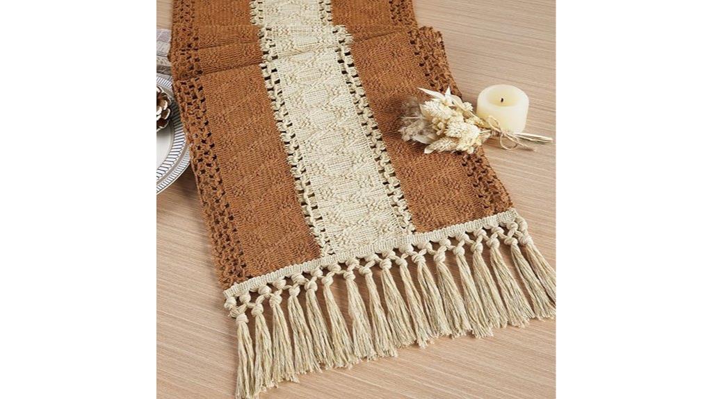 boho style table runner