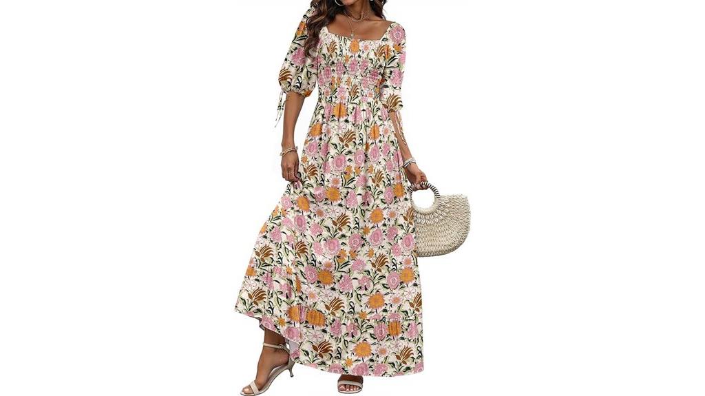 boho summer maxi dress