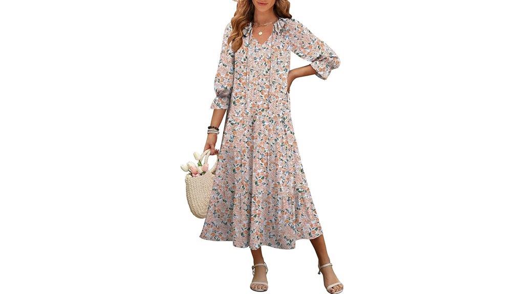 boho summer maxi dress