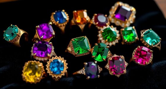 bold gemstone cocktail rings