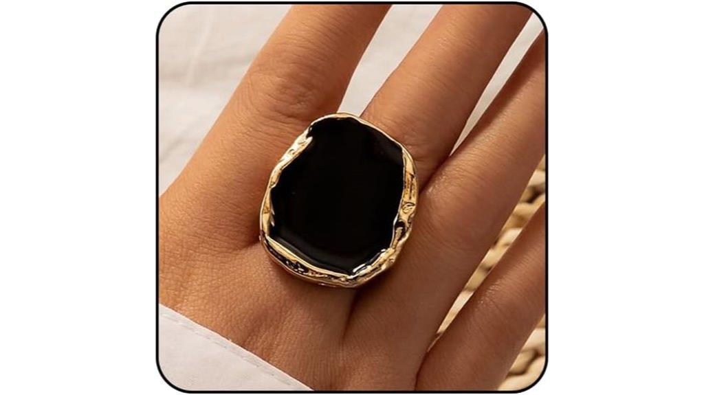 bold gold statement rings