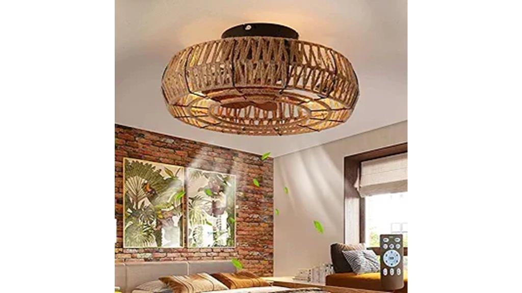caged ceiling fan set