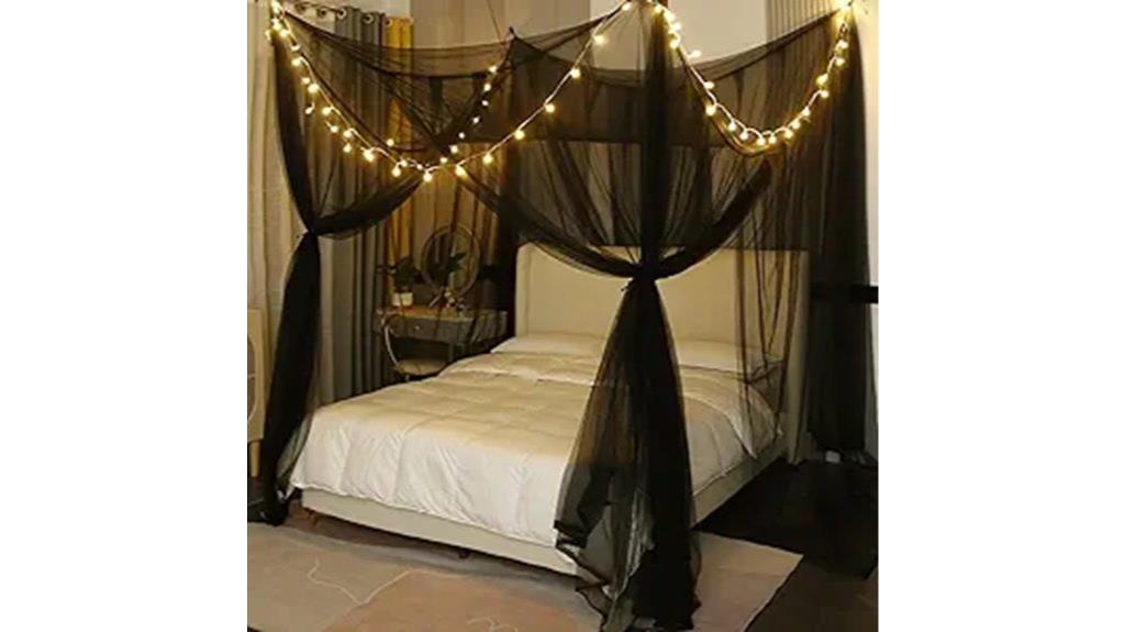 canopy bed with lights