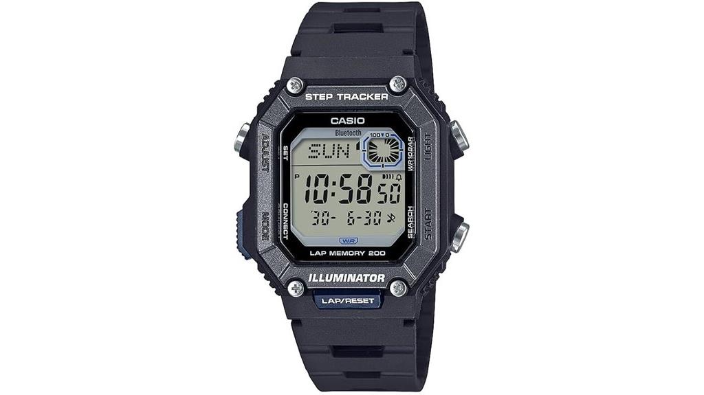 casio black digital watch