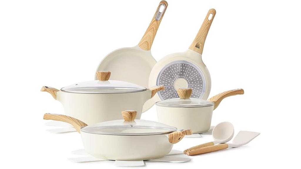 ceramic 14 piece cookware