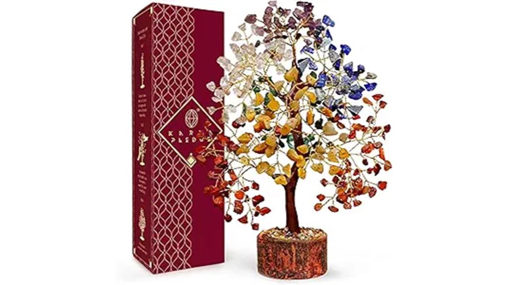 chakra healing crystal tree