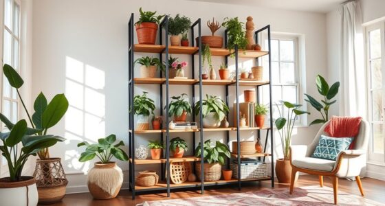 charming boho bookcase ideas