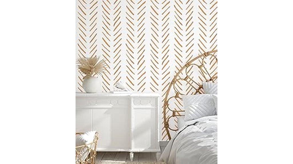 chevron vinyl wall covering