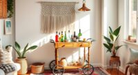 chic boho bar carts