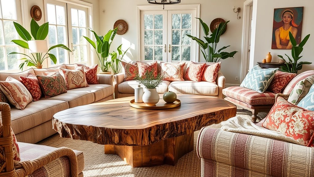 chic boho coffee tables